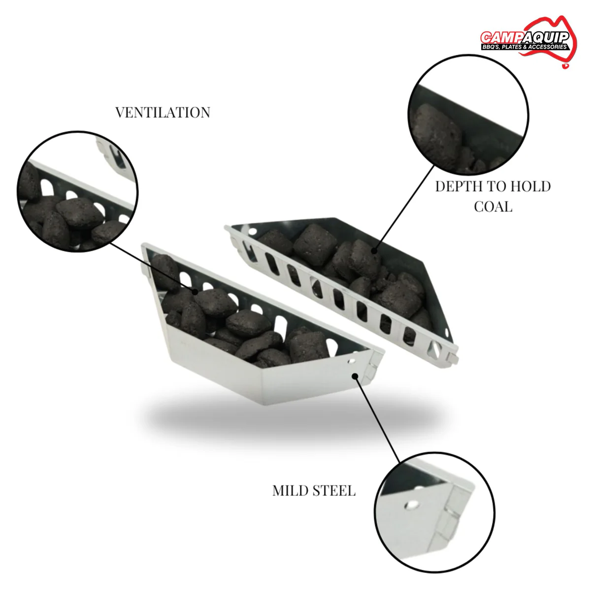 Campaquip Charcoal Baskets (pair) - Image 4