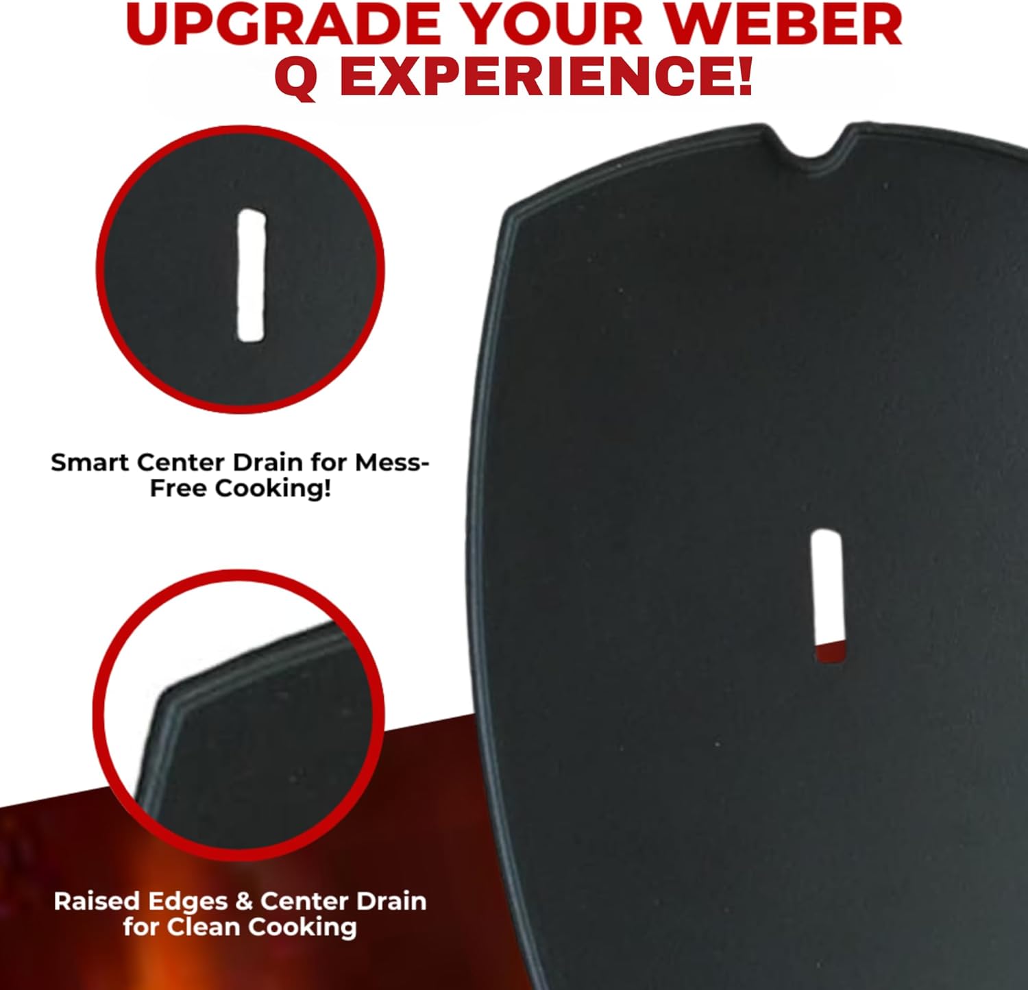 Campaquip Full Size Hotplate for Weber Q Models (Gen I & Gen II) - Image 2