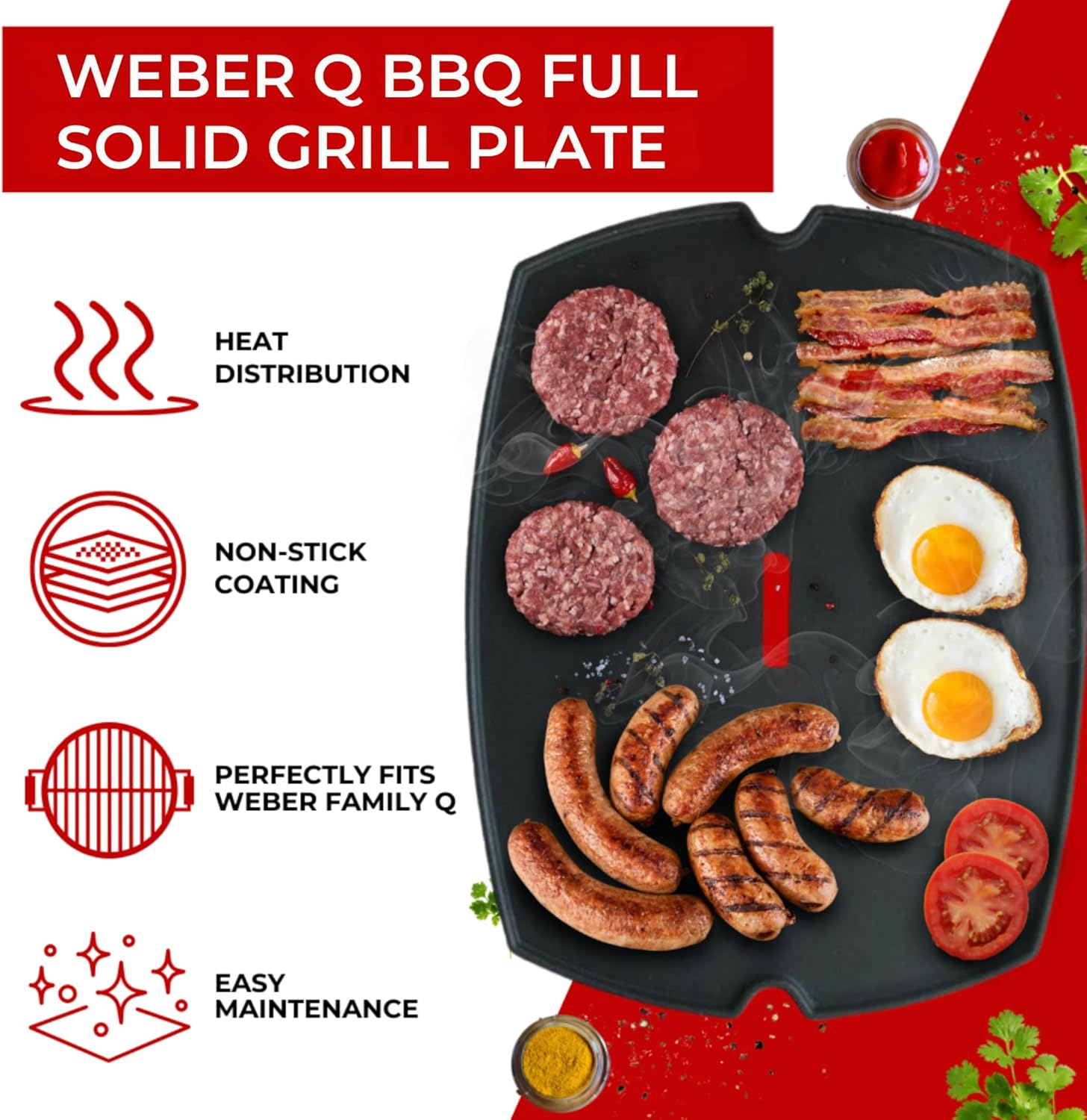Campaquip Full Size Hotplate for Weber Q Models (Gen I & Gen II) - Image 3
